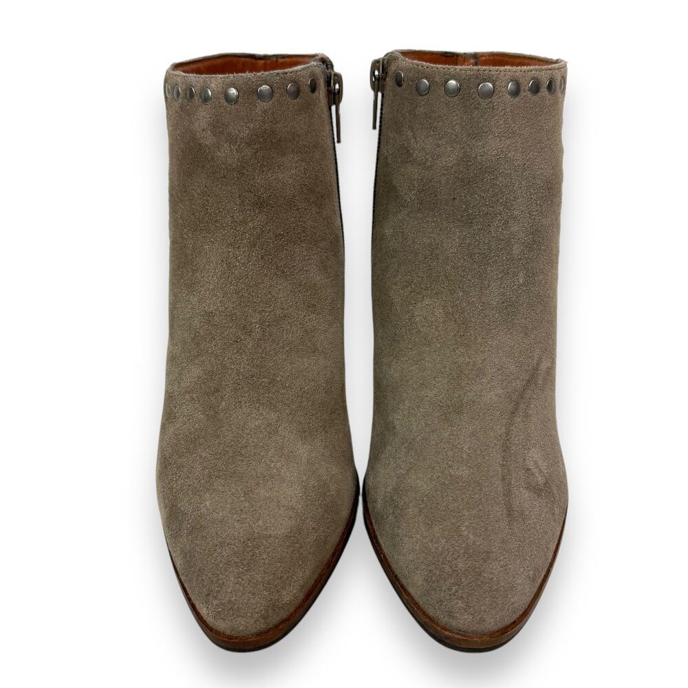 LUCKY BRAND tan suede studded cowgirl western boots - Picture 11 of 16